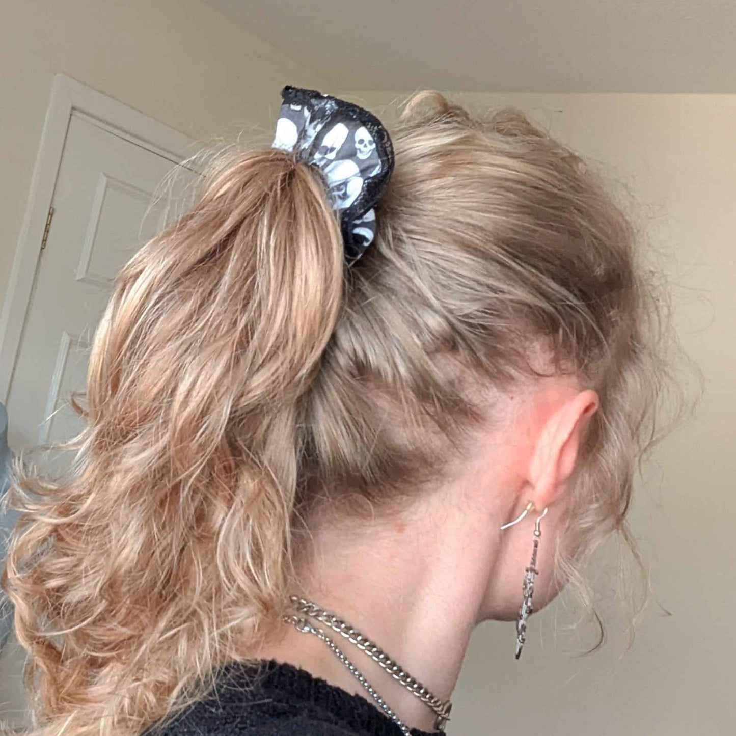 Skull Scrunchie