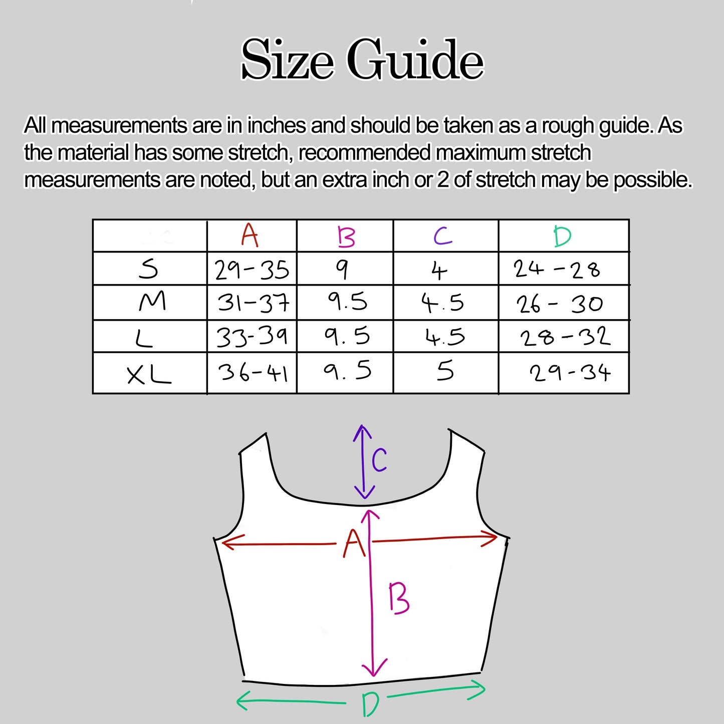 Imperfect Handmade Spider Tank Size S